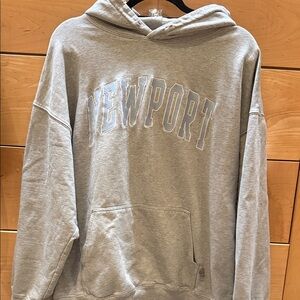 Brandy Melville Light Gray Newport Hoodie